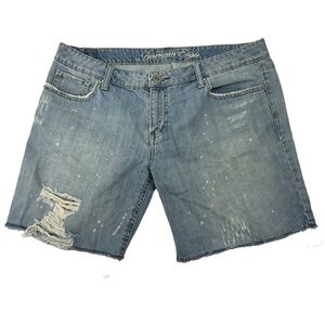 American Eagle Cotton Denim Jean Festival Bermuda Shorts, 12